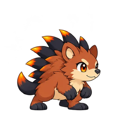 Cinderquillmon, a Rookie Neomon